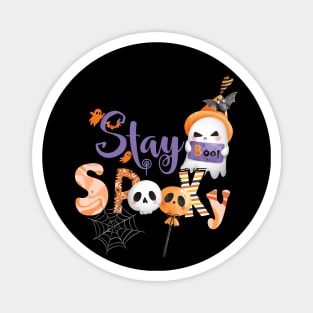 Stay spooky ghost skulls Magnet